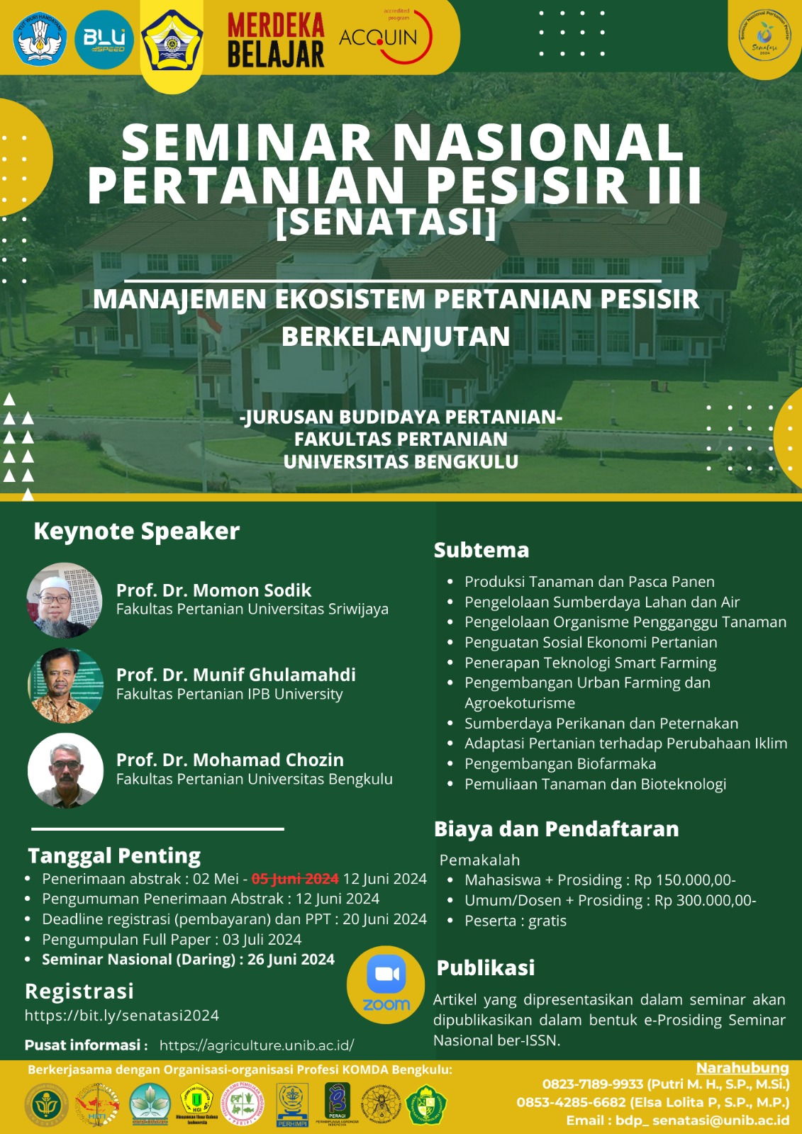 Seminar Nasional Pertanian Pesisir (SENATASI III)