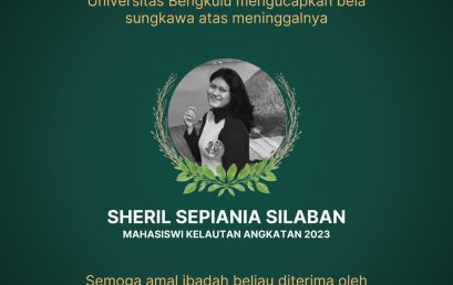 The big family of the Faculty of Agriculture, University of Bengkulu, mourns the death of Seril Sepania Silaban.