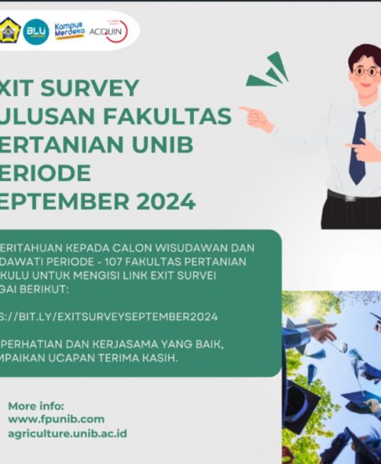 Exit Survey of Graduates from the Faculty of Agriculture, UNIB, September 2024 Period