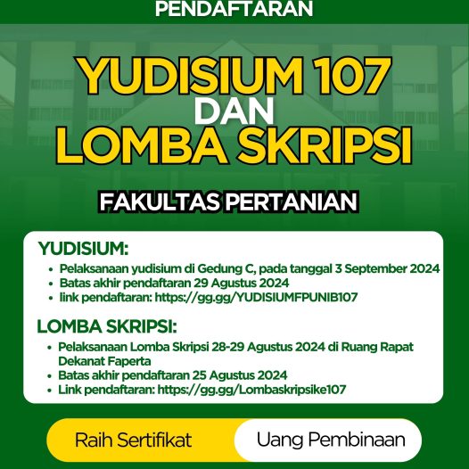 Graduation 107 and undergraduate thesis competition, faculty of agriculture