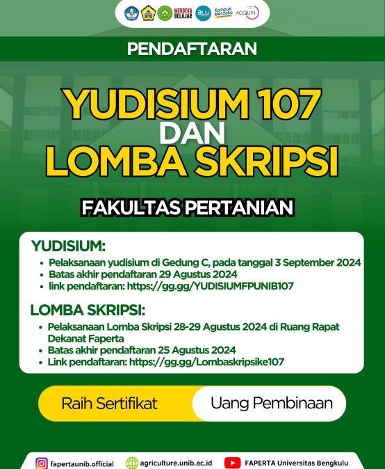 Graduation 107 and undergraduate thesis competition, faculty of agriculture