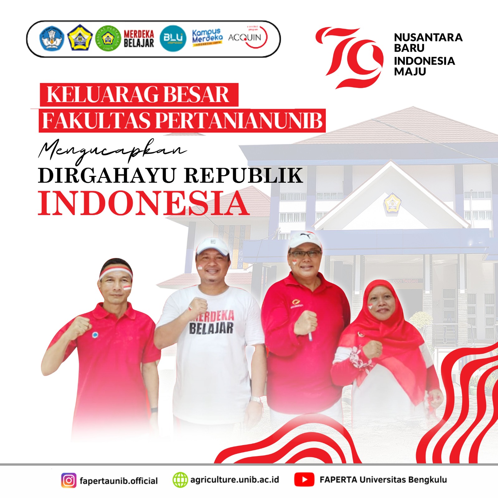 Faculty of Agriculture, University of Bengkulu Hosts Independence Day Festivities