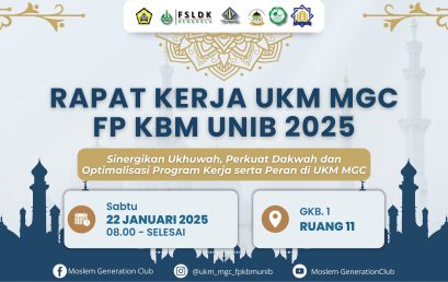 Working Meeting of the UKM MGC FP KBM UNIB