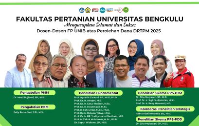 Faculty Members of FP UNIB Awarded DRTPM Research and Community Service Grants for 2025