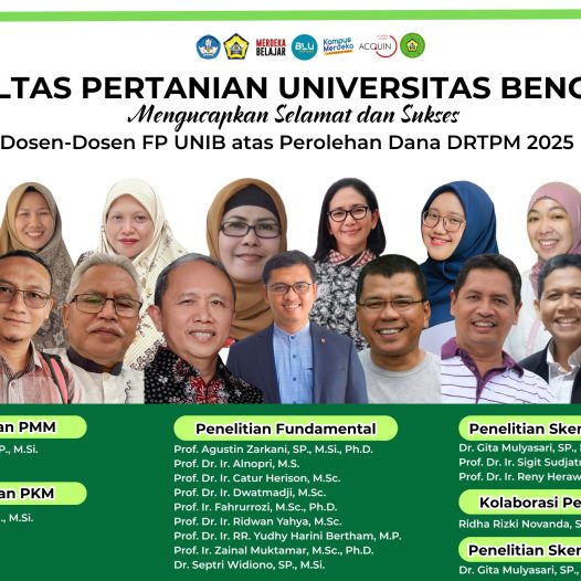 Faculty Members of FP UNIB Awarded DRTPM Research and Community Service Grants for 2025
