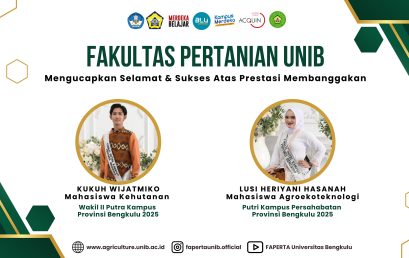 Faculty of Agriculture UNIB Celebrates Achievements at the 2025 Bengkulu Provincial Campus Ambassador Pageant