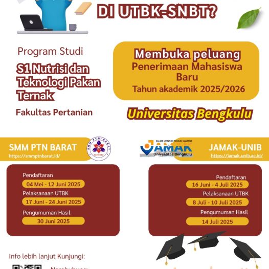 Faculty of Agriculture UNIB Opens Admission Opportunities for the Bachelor of Animal Feed Science and Technology Program for the 2025/2026 Academic Year