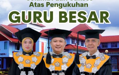 FP UNIB Strengthens Its Presence: Three Professors from the Faculty of Agriculture Inaugurated