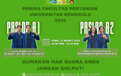 Faculty of Agriculture UNIB to Hold Student General Election (PEMIRA) 2026 on March 11