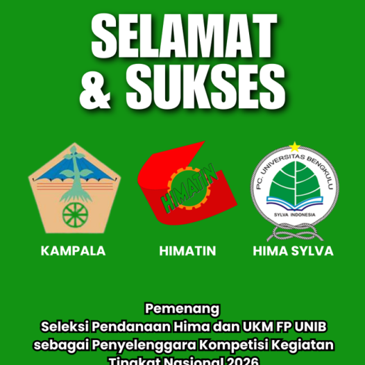 Selection of Funded Student Organizations for National-Level Competition 2026 Successfully Conducted by FP UNIB