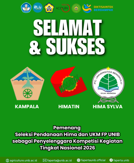 Selection of Funded Student Organizations for National-Level Competition 2026 Successfully Conducted by FP UNIB