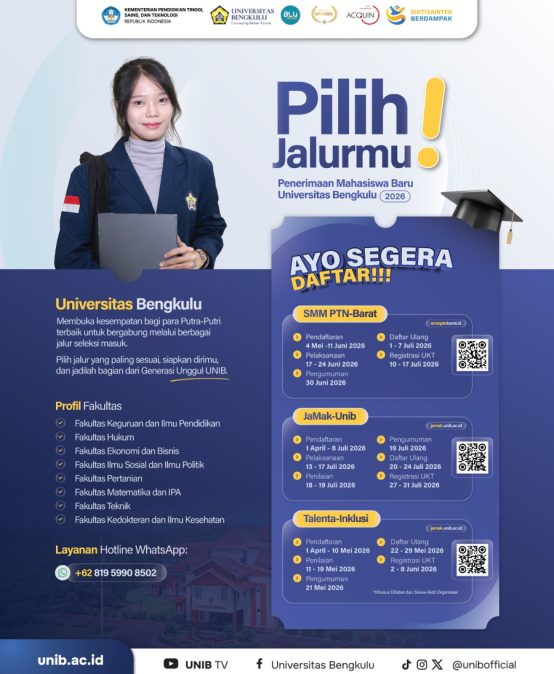 FAPERTA UNIB SUPPORTS THE 2026 STUDENT ADMISSIONS: MULTIPLE ENTRY PATHWAYS FOR FUTURE GENERATIONS OF EXCELLENCE